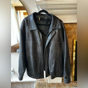 Men's Black Leather Jacket